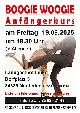 Banner Boogie Woogie Anfängerkurs