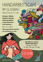 Logo HANDARBEITSCAFE im GLASBAU