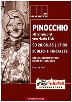 Logo StadtTheater: Pinocchio-Abenteuer im Bauch des Walfischs | Familientheater unter freiem Himmel