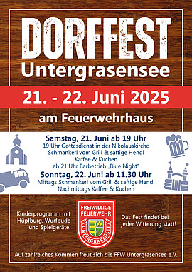 Banner Dorffest Untergrasensee