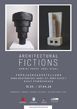 Banner 1. Ausstellung der Münchner Secession, Künstler Mariel Poppe und Erol Uysal