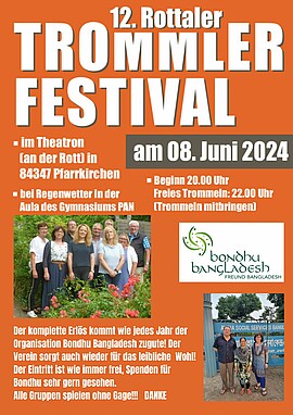 Banner 12. Rottaler Trommelfestival 